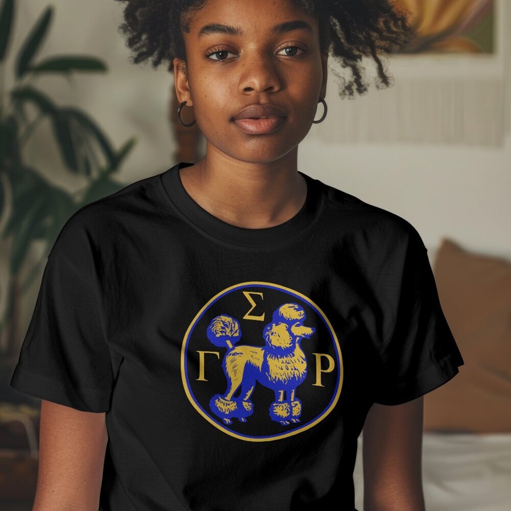 Sigma Gamma Rho Women's T-shirt Black 100% Cotton - Picture 2 of 3